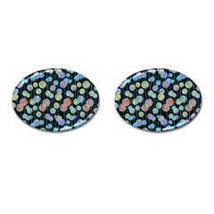 Multi-colored Circles Cufflinks (oval) by SychEva