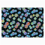 Multi-colored Circles Large Glasses Cloth (2 Sides) Front