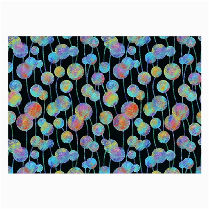 Multi-colored Circles Large Glasses Cloth (2 Sides)