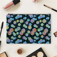 Multi-colored Circles Cosmetic Bag (large) by SychEva