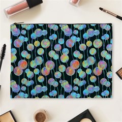 Multi-colored Circles Cosmetic Bag (XL)