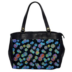 Multi-colored Circles Oversize Office Handbag by SychEva