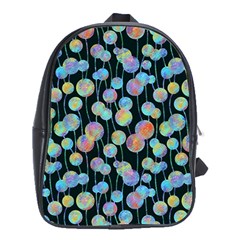 Multi-colored Circles School Bag (xl) by SychEva