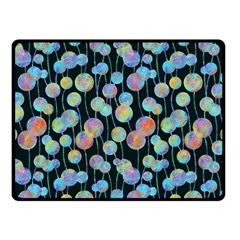 Multi-colored Circles Double Sided Fleece Blanket (Small) 