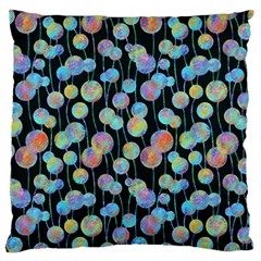 Multi-colored Circles Standard Flano Cushion Case (one Side) by SychEva