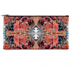 Abstract Marbled Patterns Pencil Case by kaleidomarblingart