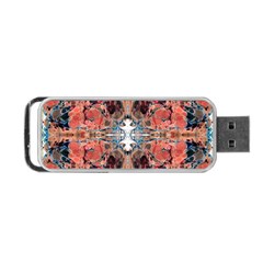 Abstract Marbled Patterns Portable Usb Flash (one Side) by kaleidomarblingart