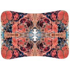 Abstract Marbled Patterns Velour Seat Head Rest Cushion by kaleidomarblingart