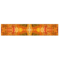 Red Flames Small Flano Scarf by kaleidomarblingart