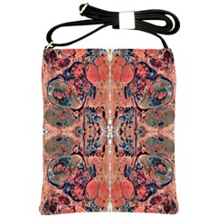 Abstract Marbling Art Shoulder Sling Bag by kaleidomarblingart