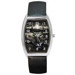 Creepy Mythological Artwork Collage Barrel Style Metal Watch by dflcprintsclothing