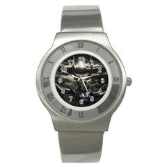 Creepy Mythological Artwork Collage Stainless Steel Watch by dflcprintsclothing