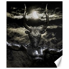 Creepy Mythological Artwork Collage Canvas 8  X 10  by dflcprintsclothing