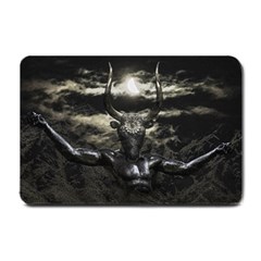 Creepy Mythological Artwork Collage Small Doormat  by dflcprintsclothing