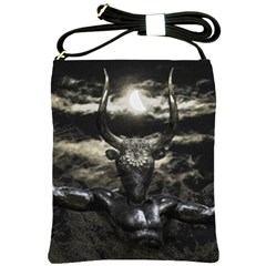 Creepy Mythological Artwork Collage Shoulder Sling Bag by dflcprintsclothing