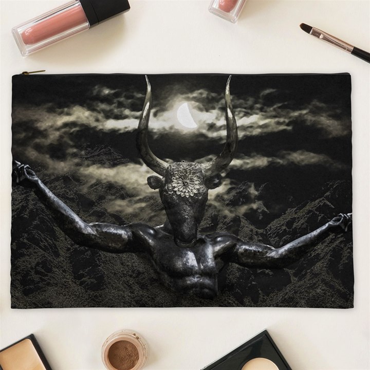 Creepy Mythological Artwork Collage Cosmetic Bag (XXL)