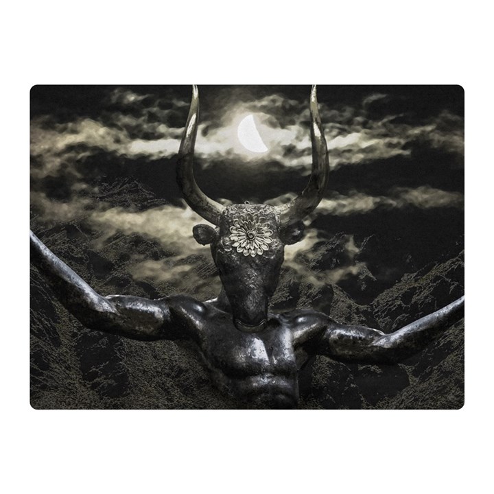 Creepy Mythological Artwork Collage Double Sided Flano Blanket (Mini) 