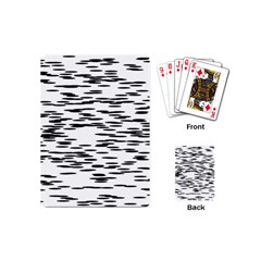 Black And White Abstract Pattern, Ovals Playing Cards Single Design (mini)