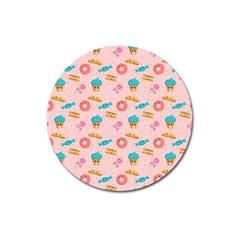 Funny Sweets With Teeth Magnet 3  (round) by SychEva