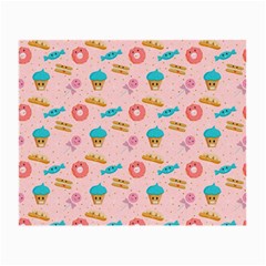 Funny Sweets With Teeth Small Glasses Cloth by SychEva