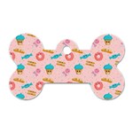 Funny Sweets With Teeth Dog Tag Bone (One Side) Front