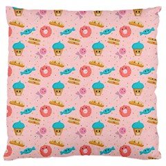 Funny Sweets With Teeth Standard Flano Cushion Case (two Sides) by SychEva