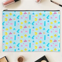 Arcade Dreams Blue  Cosmetic Bag (xxxl) by thePastelAbomination