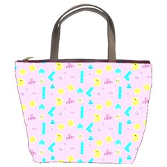 Arcade Dreams Pink Bucket Bag by thePastelAbomination