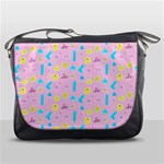 Arcade Dreams Pink Messenger Bag Front