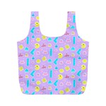 Arcade Dreams Lilac Full Print Recycle Bag (M) Back