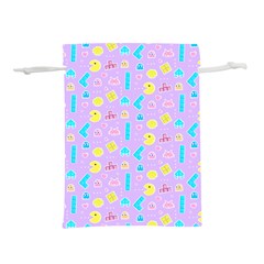 Arcade Dreams Lilac Lightweight Drawstring Pouch (l) by thePastelAbomination