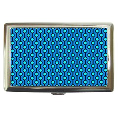 Blue Circles On A Dark Blue Background Cigarette Money Case by SychEva