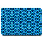 Blue Circles On A Dark Blue Background Large Doormat  30 x20  Door Mat