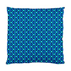 Blue Circles On A Dark Blue Background Standard Cushion Case (one Side) by SychEva