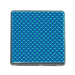 Blue Circles On A Dark Blue Background Memory Card Reader (square 5 Slot) by SychEva