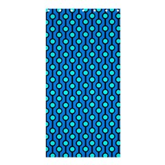 Blue Circles On A Dark Blue Background Shower Curtain 36  X 72  (stall)  by SychEva