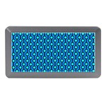 Blue Circles On A Dark Blue Background Memory Card Reader (Mini) Front