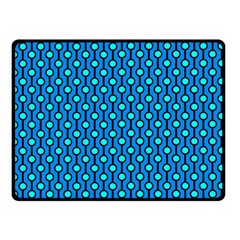 Blue Circles On A Dark Blue Background Double Sided Fleece Blanket (small)  by SychEva