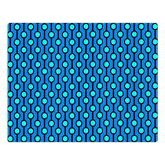 Blue Circles On A Dark Blue Background Double Sided Flano Blanket (large)  by SychEva