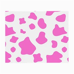 Pink Cow Spots, Large Version, Animal Fur Print In Pastel Colors Small Glasses Cloth by Casemiro