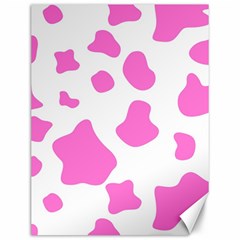 Pink Cow Spots, Large Version, Animal Fur Print In Pastel Colors Canvas 12  X 16  by Casemiro