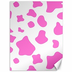 Pink Cow Spots, Large Version, Animal Fur Print In Pastel Colors Canvas 36  X 48  by Casemiro