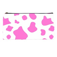 Pink Cow Spots, Large Version, Animal Fur Print In Pastel Colors Pencil Case by Casemiro