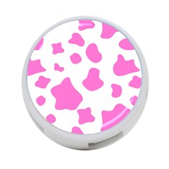 Pink Cow Spots, Large Version, Animal Fur Print In Pastel Colors 4-port Usb Hub (one Side) by Casemiro