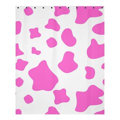 Pink Cow Spots, Large Version, Animal Fur Print In Pastel Colors Shower Curtain 60  X 72  (medium)  by Casemiro