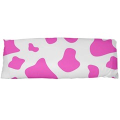 Pink Cow Spots, Large Version, Animal Fur Print In Pastel Colors Body Pillow Case (dakimakura) by Casemiro