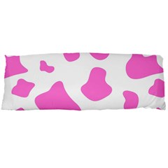 Pink Cow Spots, Large Version, Animal Fur Print In Pastel Colors Body Pillow Case Dakimakura (two Sides) by Casemiro