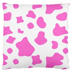 Pink Cow Spots, Large Version, Animal Fur Print In Pastel Colors Standard Flano Cushion Case (one Side) by Casemiro