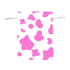 Pink Cow Spots, Large Version, Animal Fur Print In Pastel Colors Lightweight Drawstring Pouch (l) by Casemiro