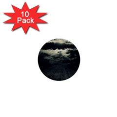 Dark Night Landscape Scene 1  Mini Buttons (10 Pack)  by dflcprintsclothing